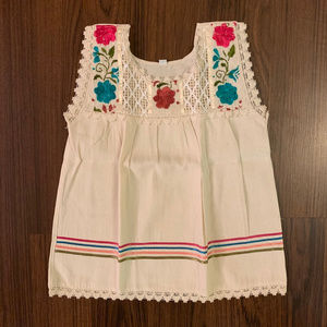 Mexican Toddler Girl Hand Embroidered Dresses.